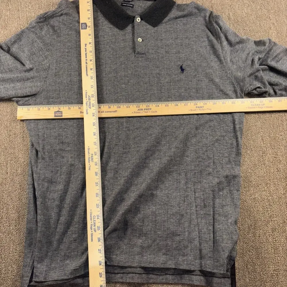 Vintage Polo Ralph Lauren Long Sleeve Polo Shirt Black Large
